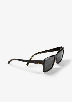 Herren-Sonnenbrille in moderner rechteckiger Form