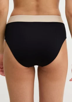 High-Waist Bikini-Slip aus recyceltem Material