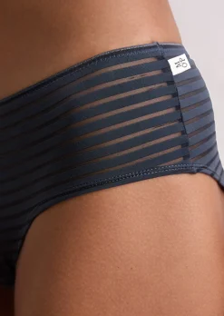 Hipster-Panty mit Streifen-Struktur