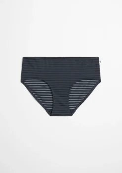 Hipster-Panty mit Streifen-Struktur