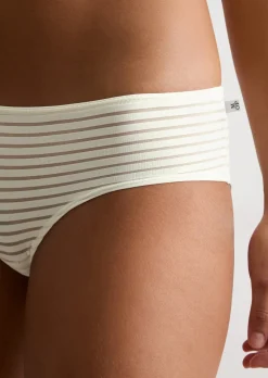 Hipster-Panty mit Streifen-Struktur