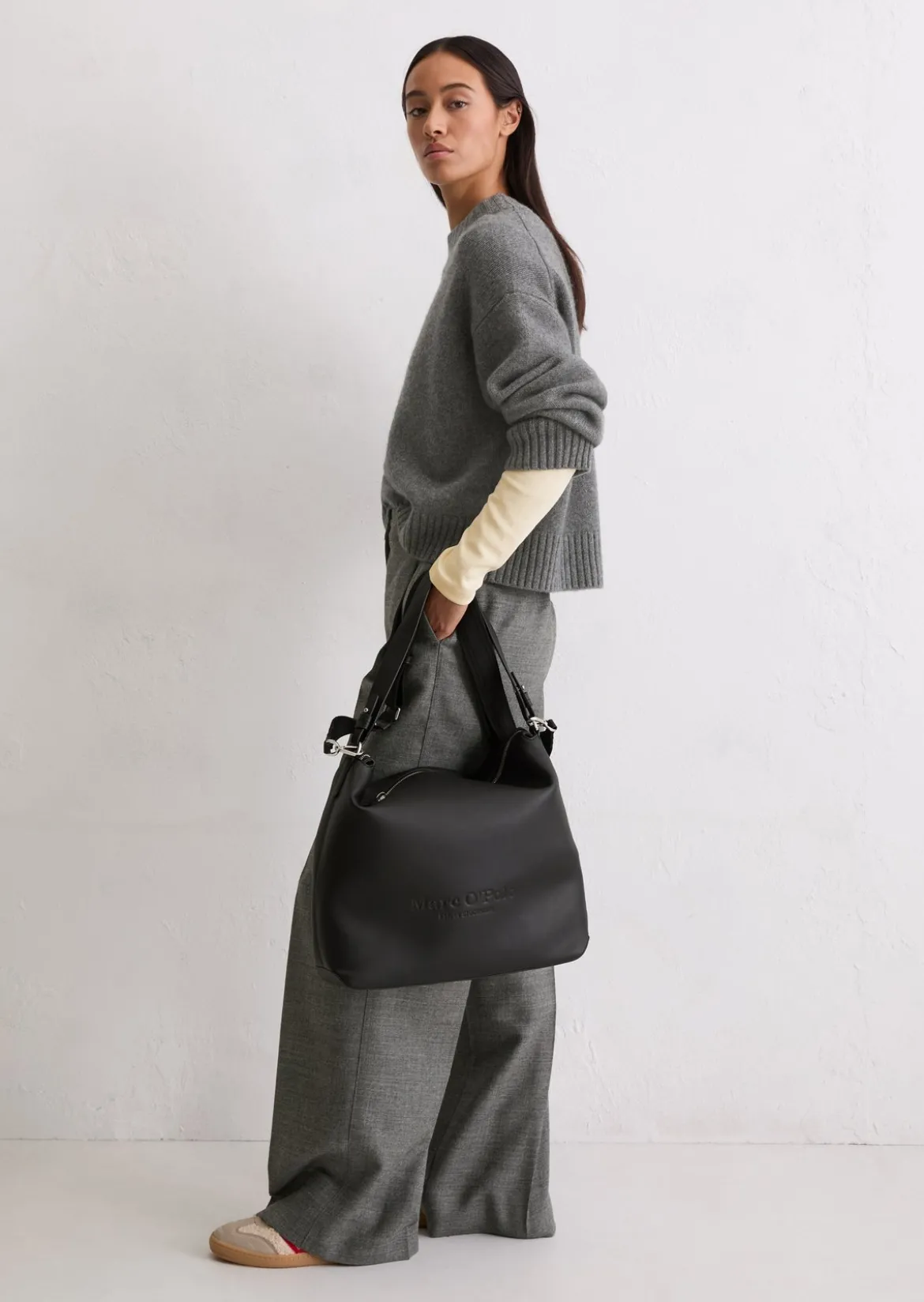 Hobo Bag aus einer Lederalternative aus recyceltem Polyester