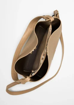 Hobo Bag medium aus genarbtem Rindleder