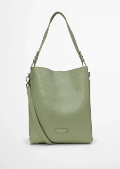 Hobo Bag medium aus genarbtem Rindleder