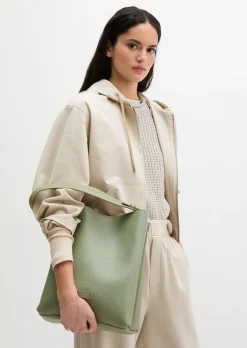 Hobo Bag medium aus genarbtem Rindleder
