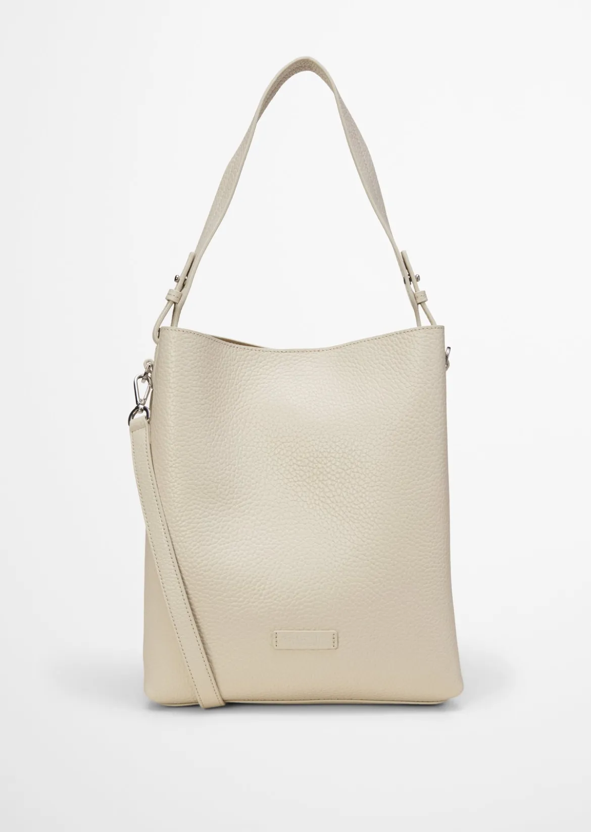 Hobo Bag medium aus genarbtem Rindleder