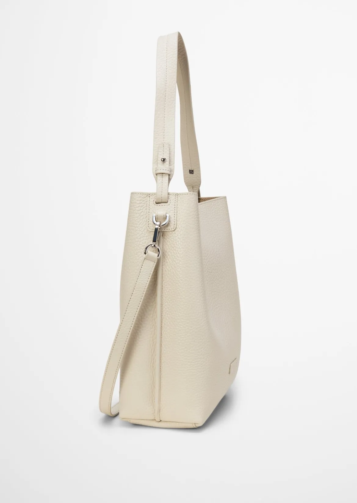 Hobo Bag medium aus genarbtem Rindleder