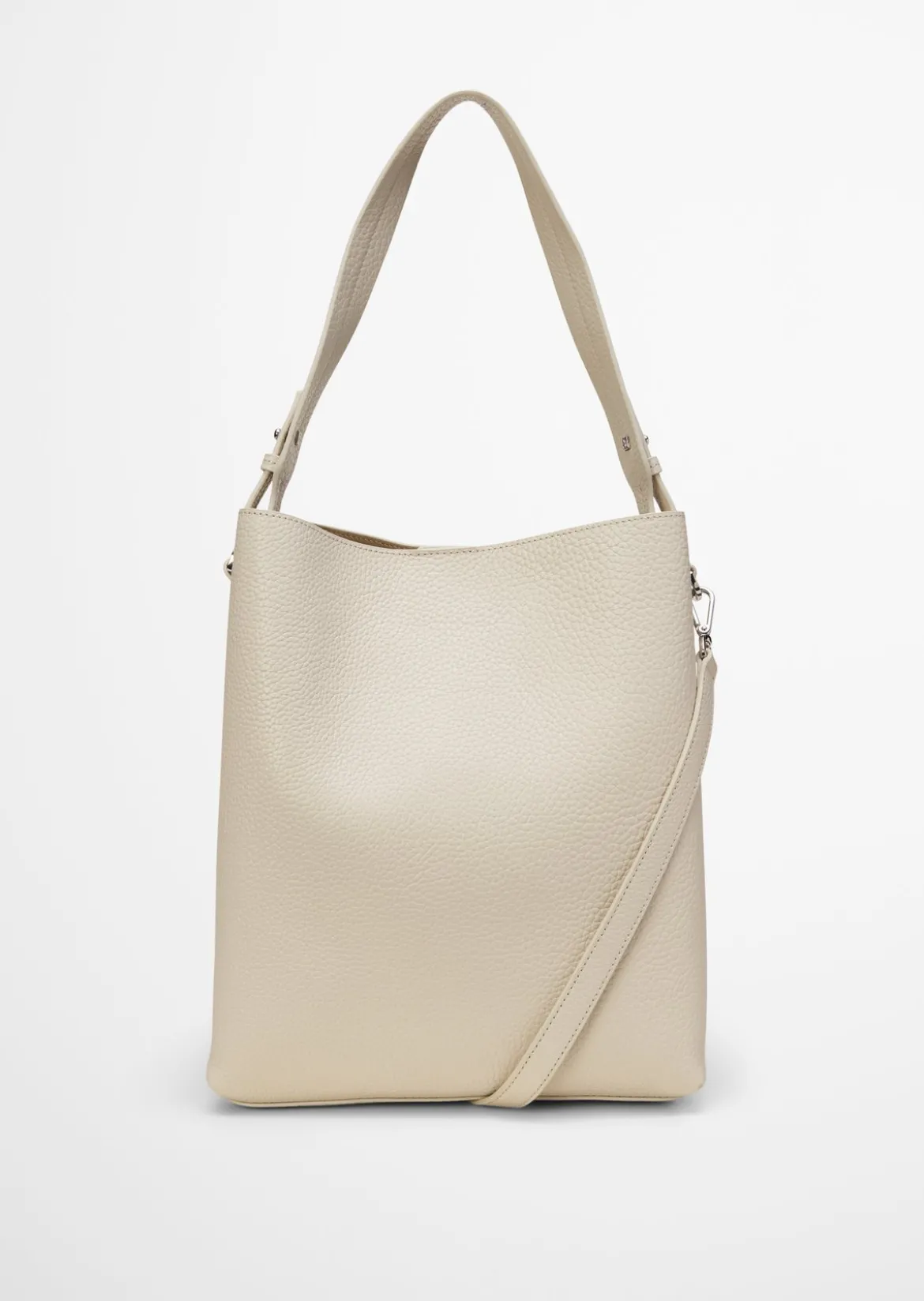 Hobo Bag medium aus genarbtem Rindleder