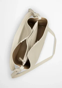 Hobo Bag medium aus genarbtem Rindleder