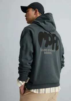 Hoodie relaxed aus recycelter Baumwolle