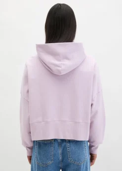 Hoodie relaxed garment-dyed mit recycelter Baumwolle