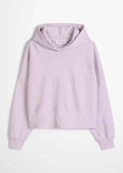 Hoodie relaxed garment-dyed mit recycelter Baumwolle