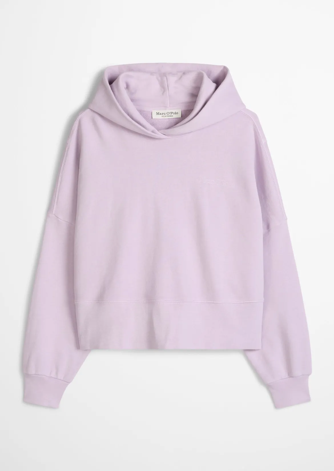 Hoodie relaxed garment-dyed mit recycelter Baumwolle