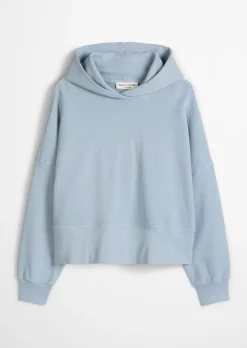 Hoodie relaxed garment-dyed mit recycelter Baumwolle