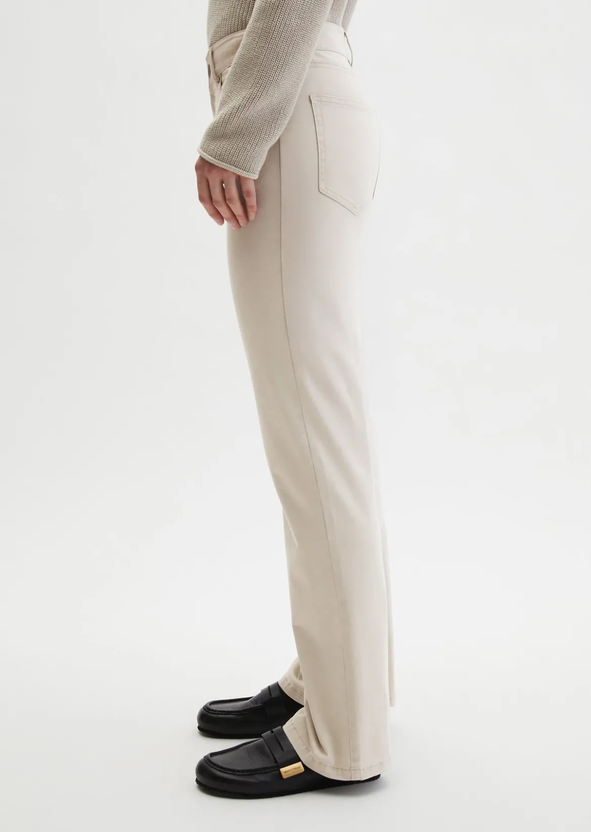 Hose Model Kiruna flared aus Brushed Cotton Twill