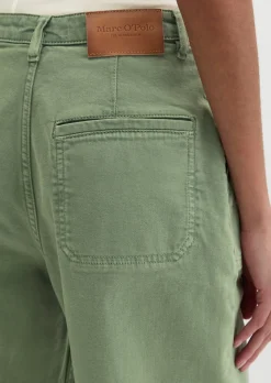 Hose Model Lara barrel cropped aus Organic Cotton Stretch