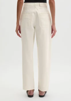 Hose Model Lara barrel cropped aus Organic Cotton Stretch