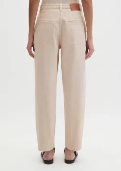 Hose Model Lara barrel cropped aus Organic Cotton Stretch