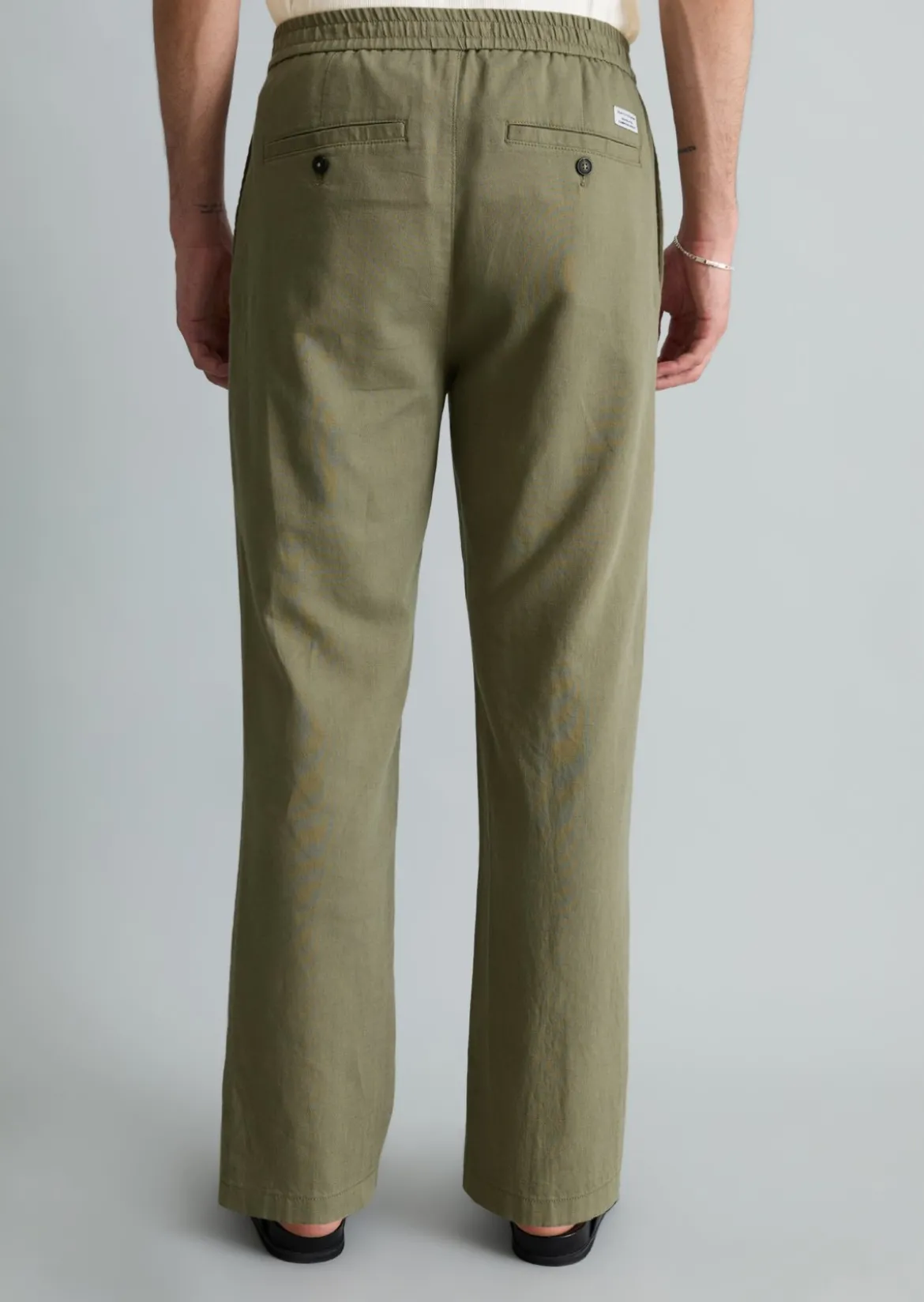 Hose Model Malte relaxed aus Bio-Baumwolle und Leinen