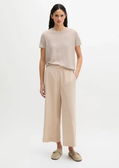 Hose Model Margo wide aus Lyocell-Leinen-Mix