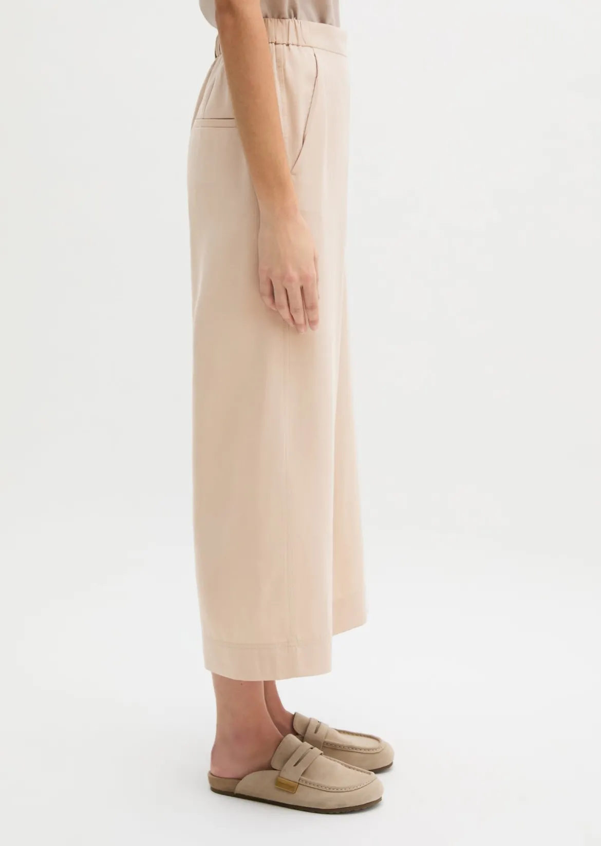 Hose Model Margo wide aus Lyocell-Leinen-Mix