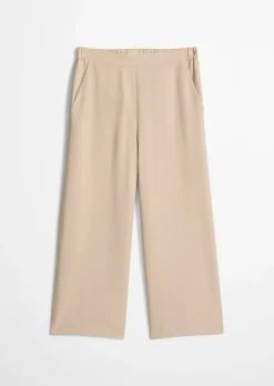 Hose Model Margo wide aus Lyocell-Leinen-Mix