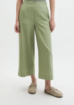 Hose Model Margo wide aus Lyocell-Leinen-Mix