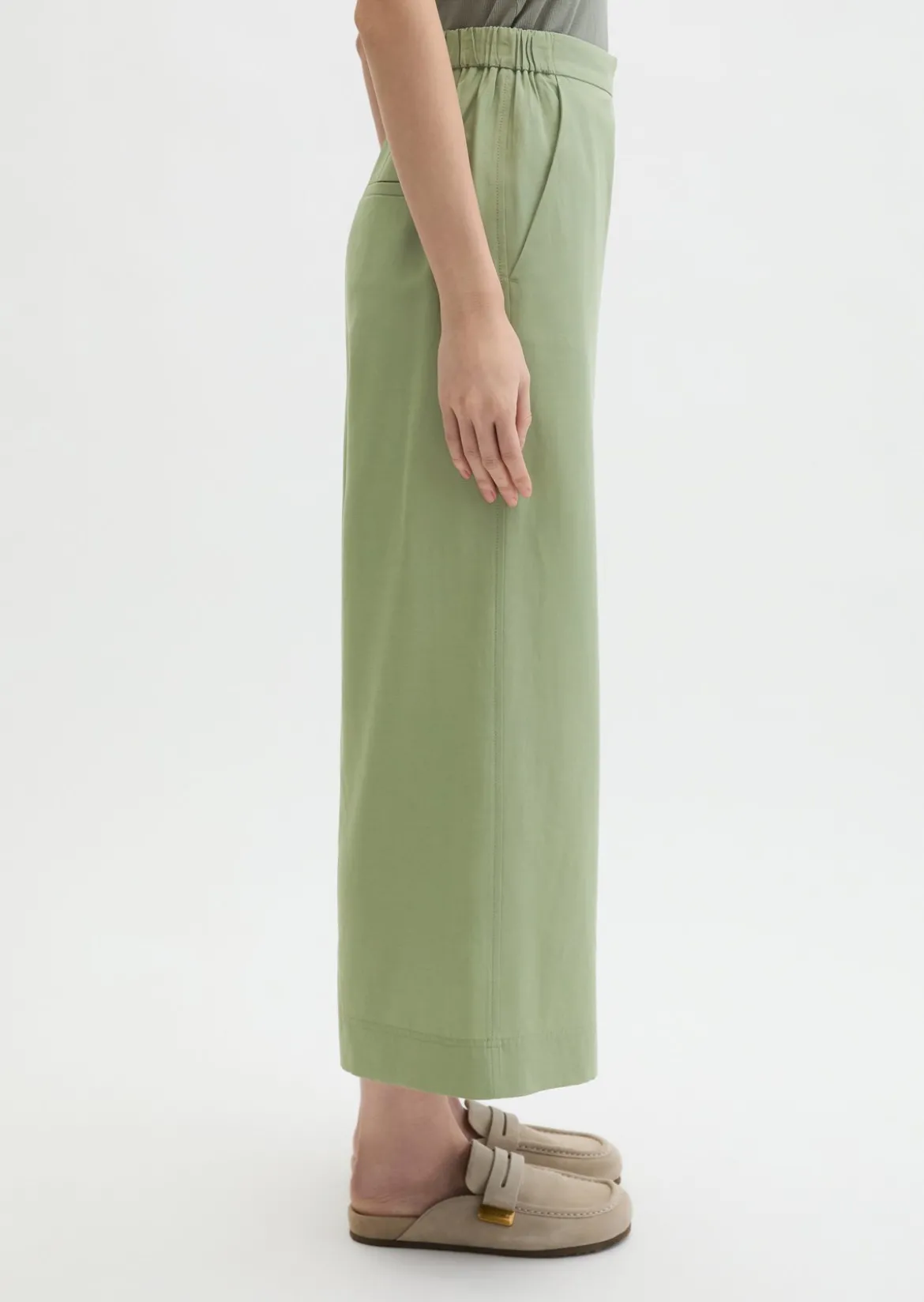 Hose Model Margo wide aus Lyocell-Leinen-Mix