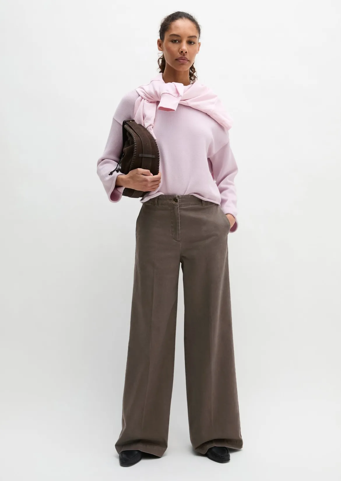 Hose Model Margo wide aus Organic Cotton-Twill