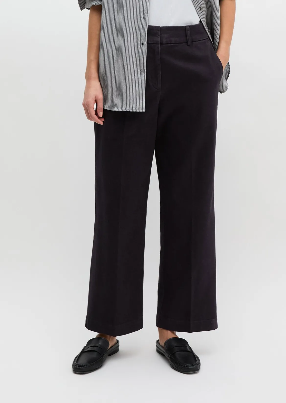 Hose Model Mea straight aus Organic Cotton-Twill