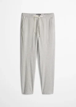 Hose Model Morot Jogger tapered aus Bio-Baumwoll-Leinen-Mix
