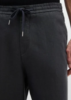 Hose Model Mossbo Jogger loose aus feinem Leinen