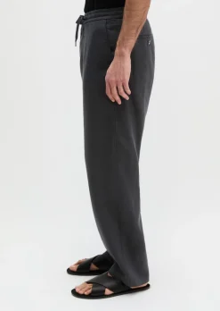 Hose Model Mossbo Jogger loose aus feinem Leinen