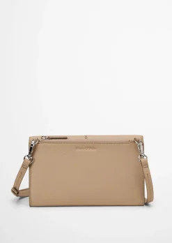 2in1 Crossbody Bag aus fein genarbtem Rindleder