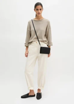 2in1 Crossbody Bag aus fein genarbtem Rindleder