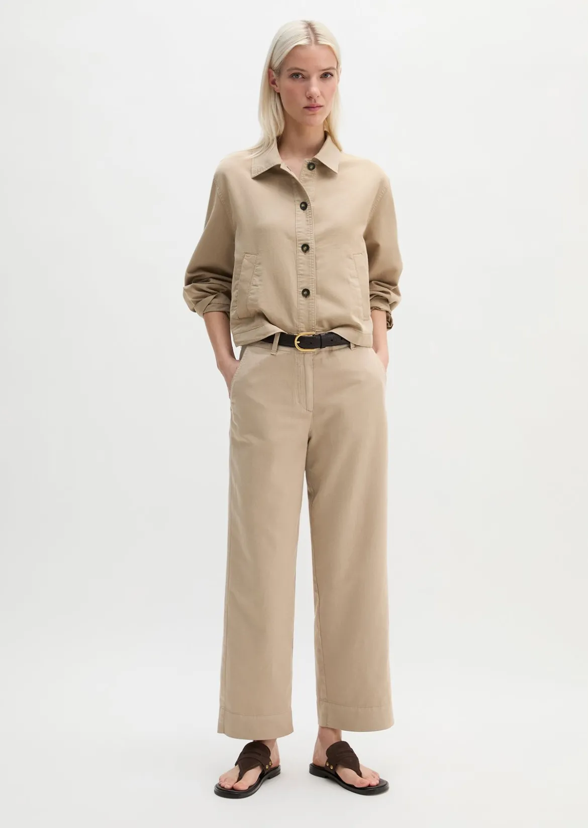 Indoor-Jacke A-Shape aus Organic Cotton-Lyocell-Leinen-Mix