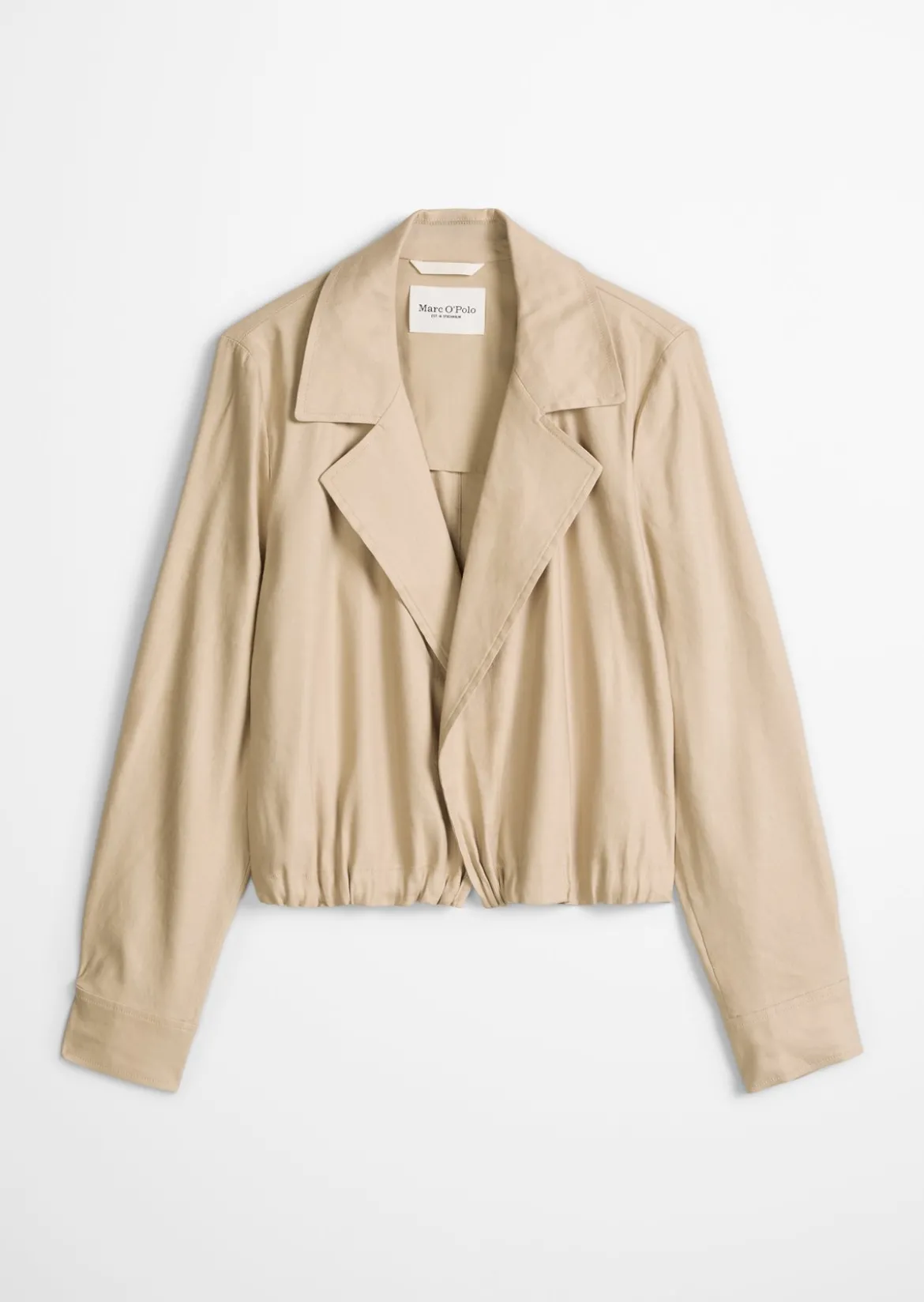 Indoor-Jacke relaxed aus Viskose-Leinen-Stretch