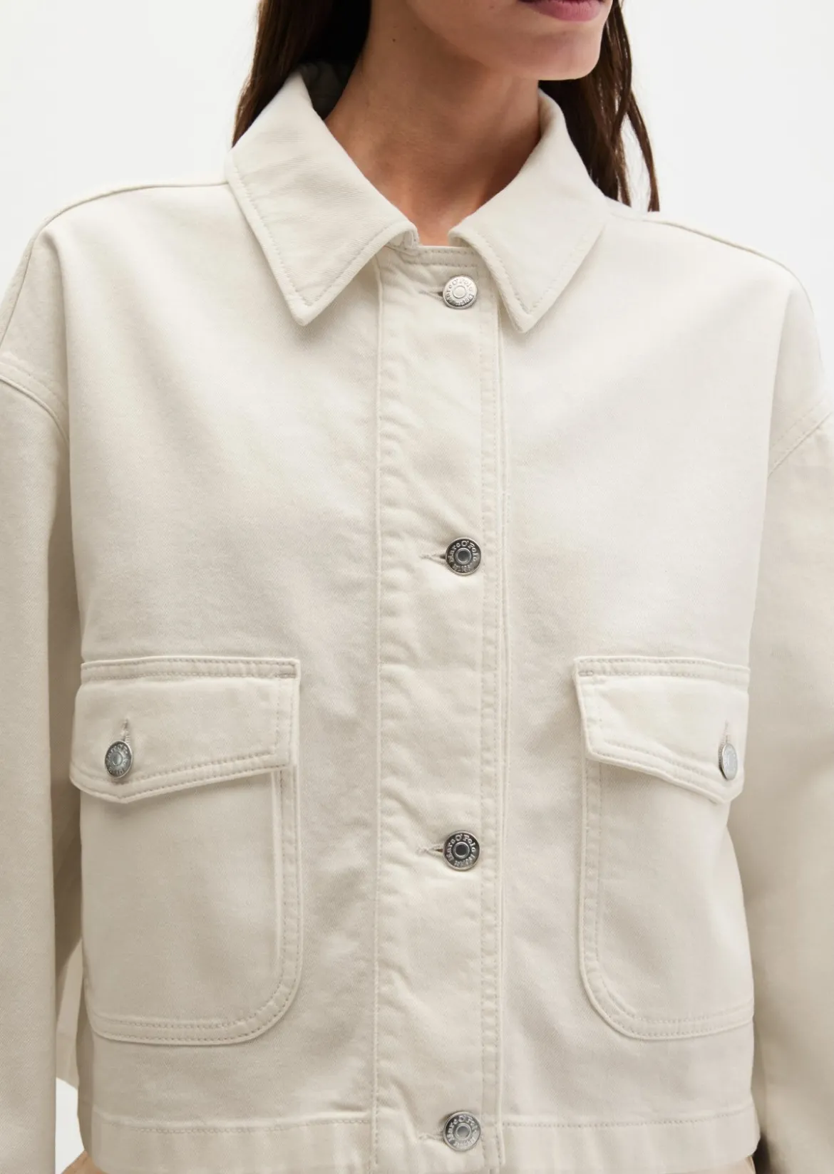 Jacke relaxed aus Garment dyed Baumwolle