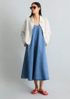 Jacke relaxed aus Leinen-Baumwolle-Mix