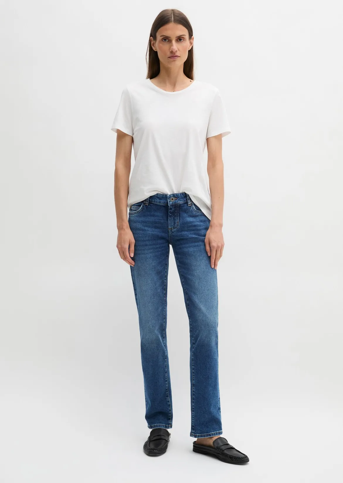 Jeans Model Alby straight aus Bio-Baumwolle-Mix