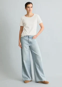 Jeans Model Anjo extra wide aus Rigid Denim