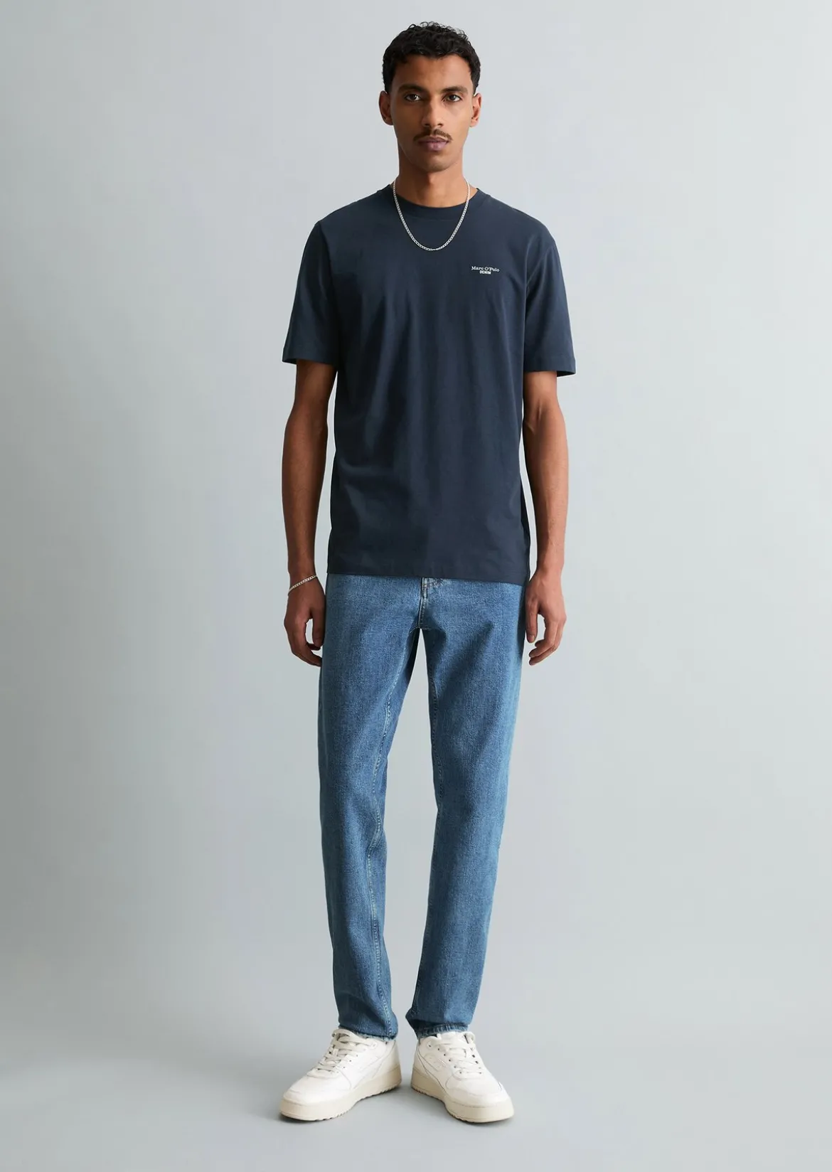 Jeans Model Aric tapered aus Bio-Baumwoll-Mix