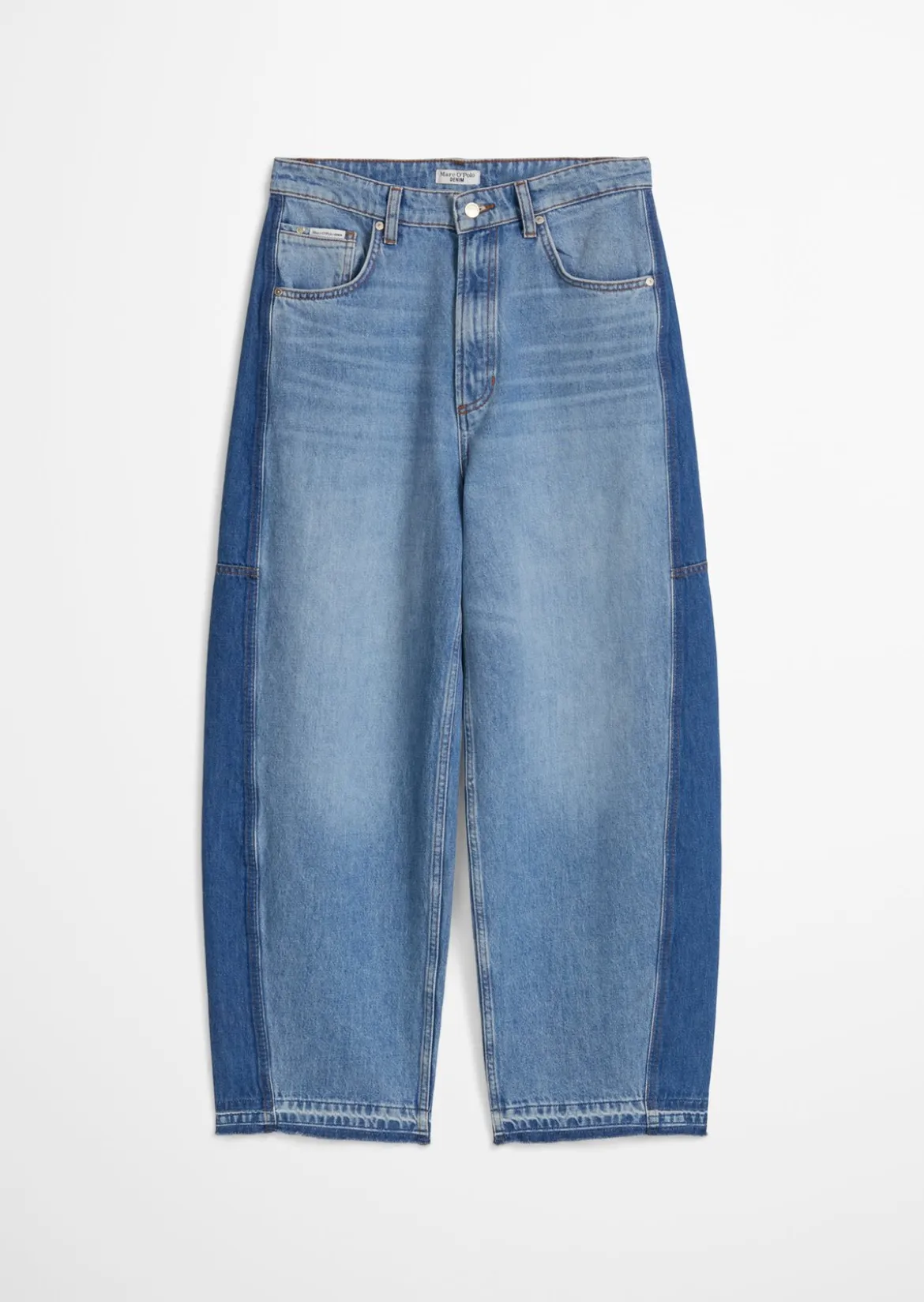 Jeans Model Enni wide barrel cropped mit Ananasblattfasern
