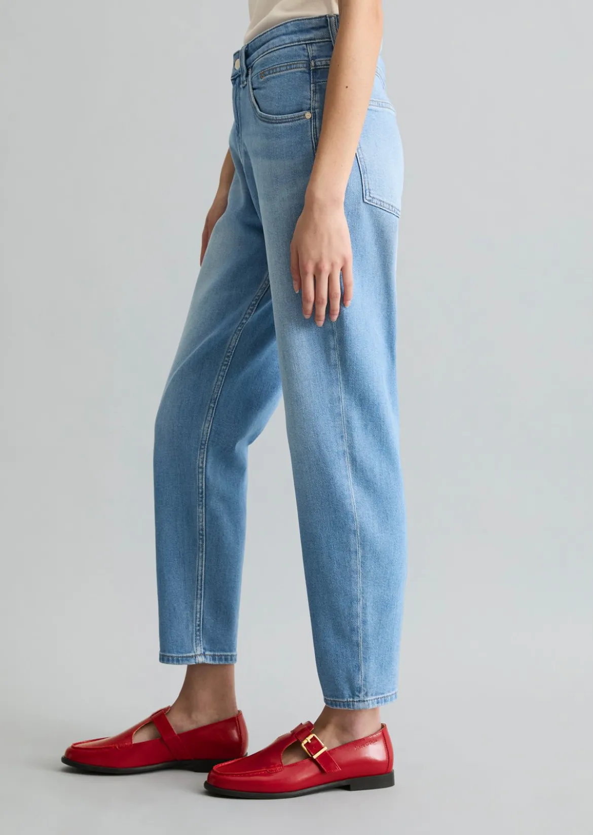 Jeans Model Freja boyfriend ankle-length aus Organic Cotton-Lyocell-Mix