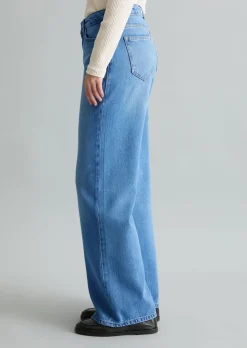 Jeans Model Grethe loose flared aus Lyocell-Mix ohne Stretch