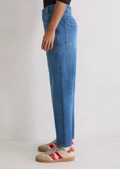 Jeans Model Iva boyfriend cropped aus softem Cashmere Touch Denim