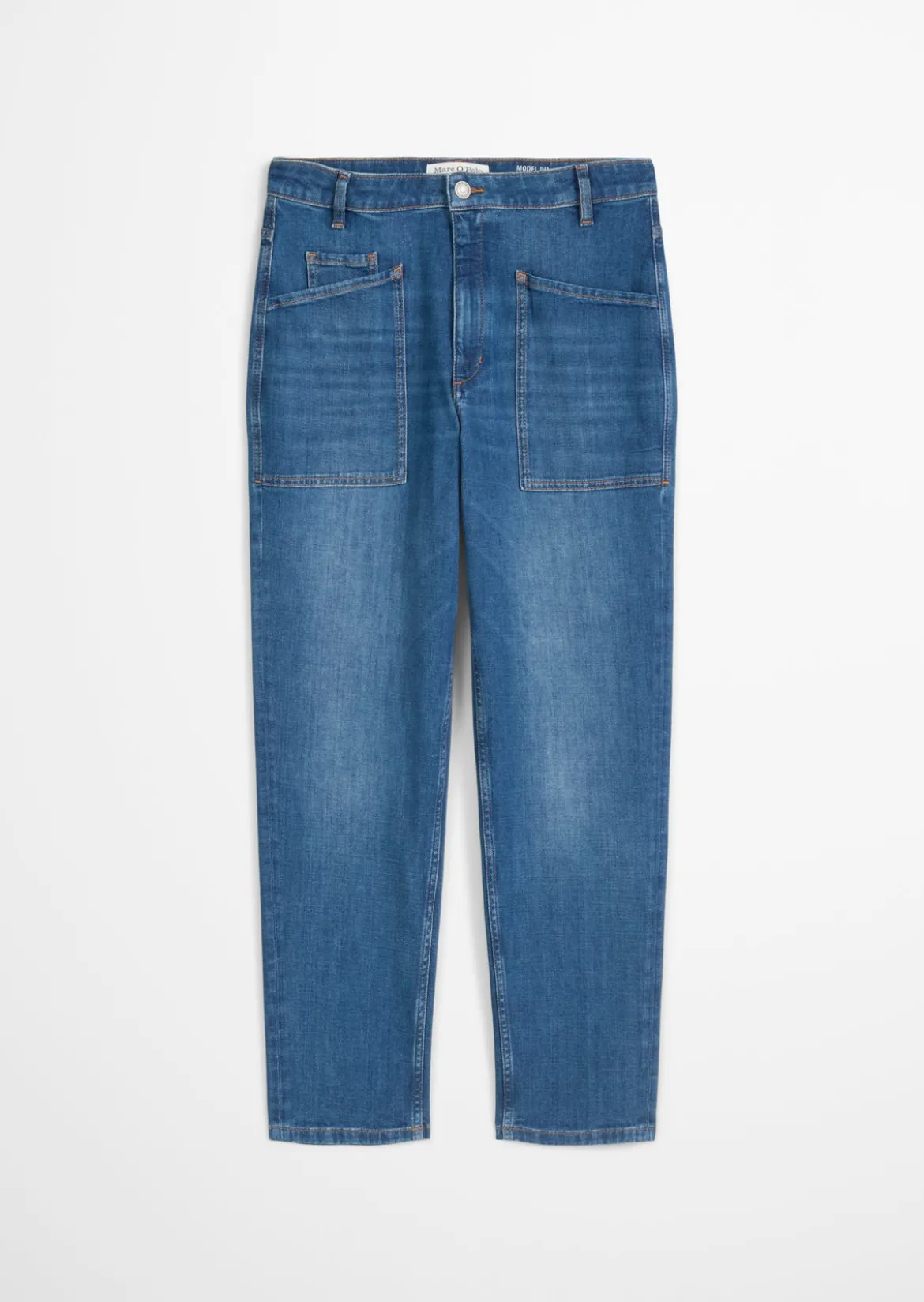 Jeans Model Iva boyfriend cropped aus softem Cashmere Touch Denim