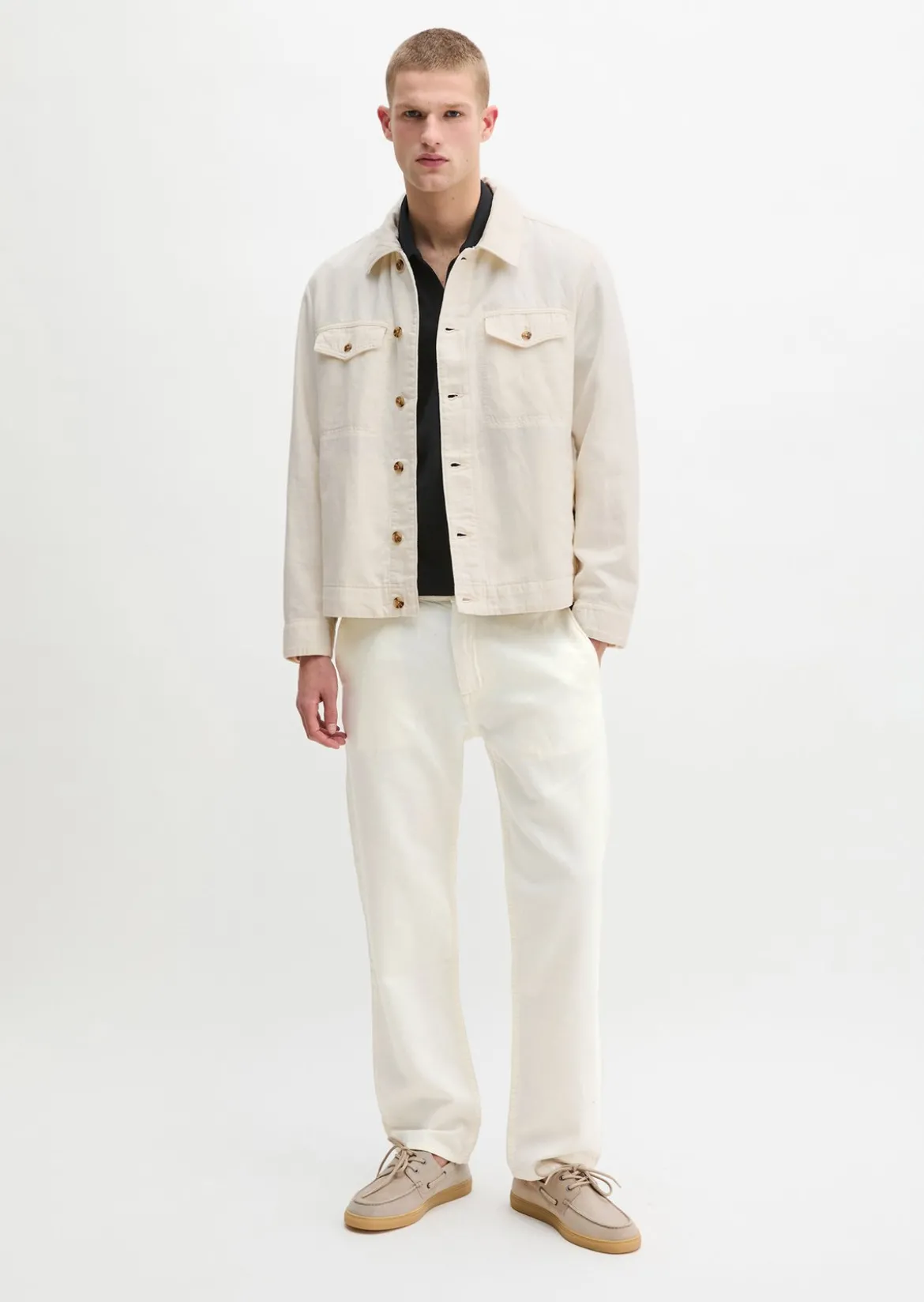 Jeans Model Kalmo straight aus Bio-Baumwolle und Leinen