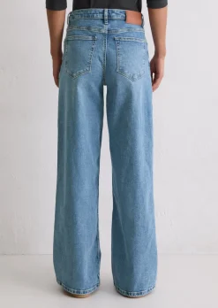 Jeans Model Lania wide aus Organic-Cotton-Polyester-Stretch