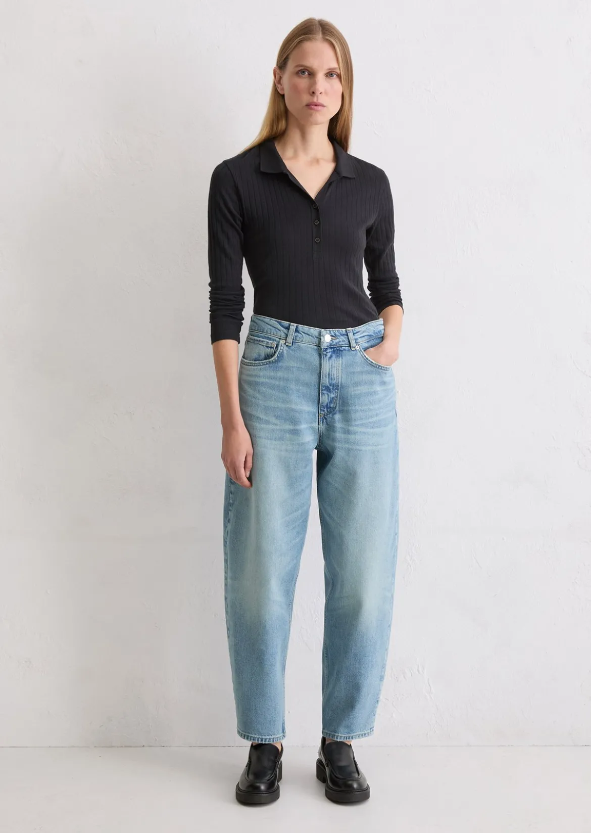 Jeans Model Lara barrel cropped mit CIRCULOSE®